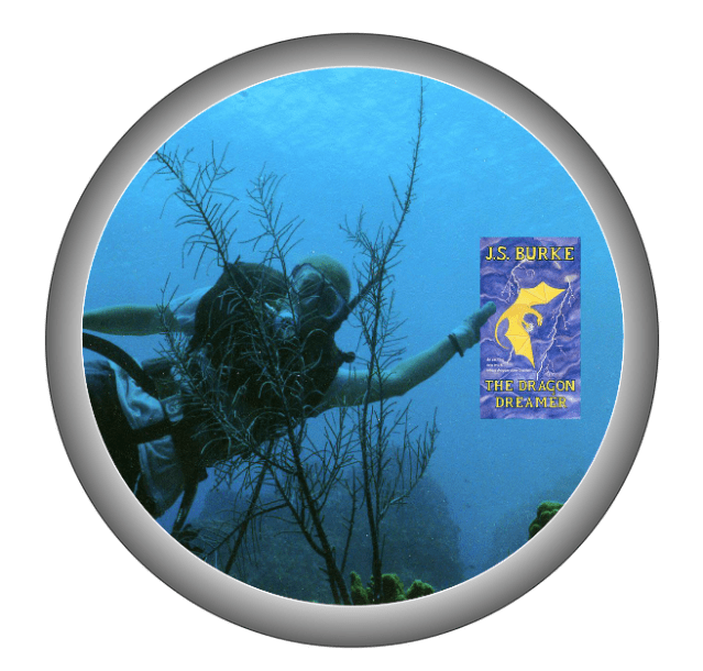 J.S. BURKE DIVER IN ROUND FRAME crop