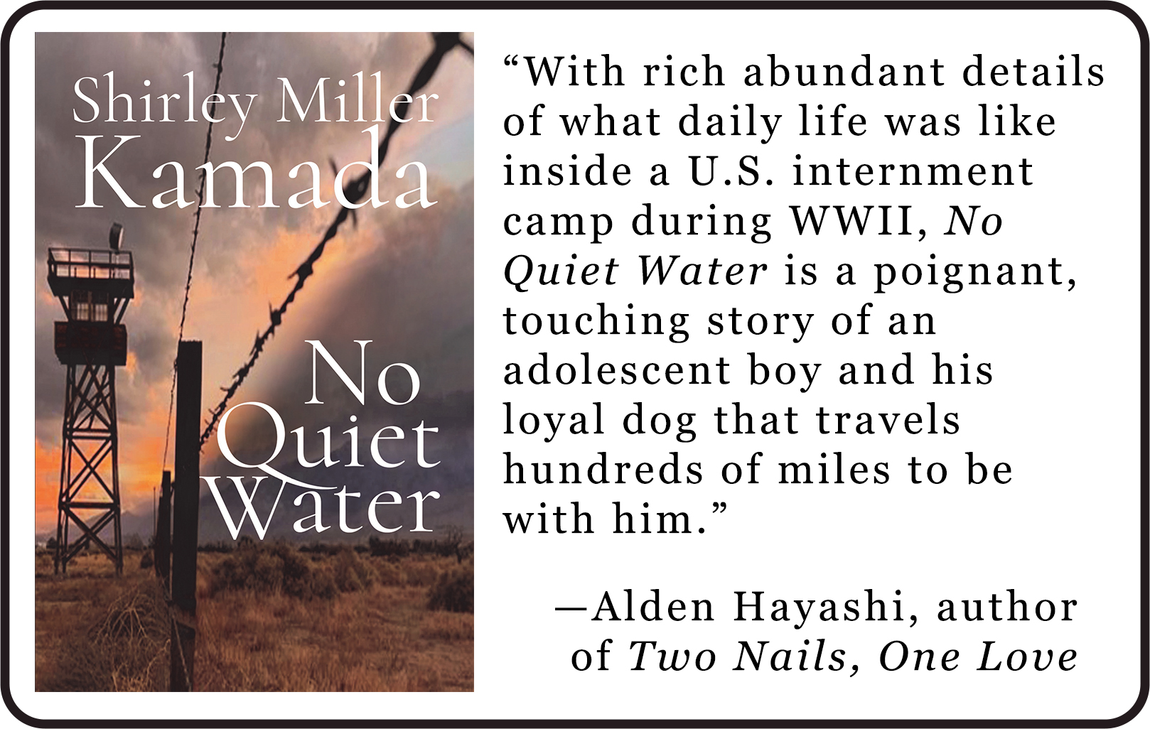No Quiet Water by Shirley Miller Kamada Review
