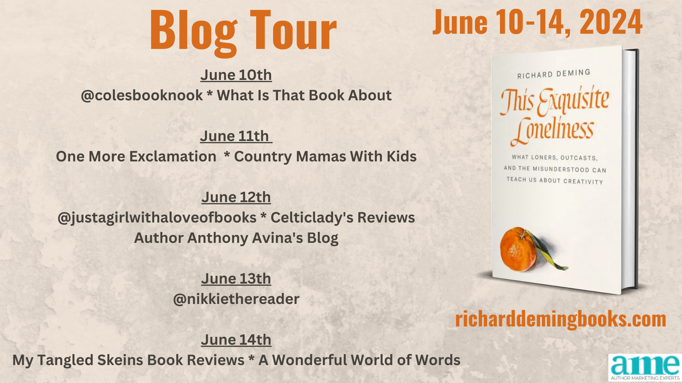 Blog Tour: This Exquisite Loneliness by Richard Deming